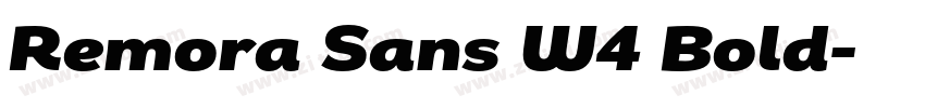 Remora Sans W4 Bold字体转换